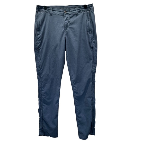 Kuhl Trekr Pants Blue Womens 6R Pockets Mid Rise Hiking Trail Cinch up UPF50+ - Picture 1 of 16